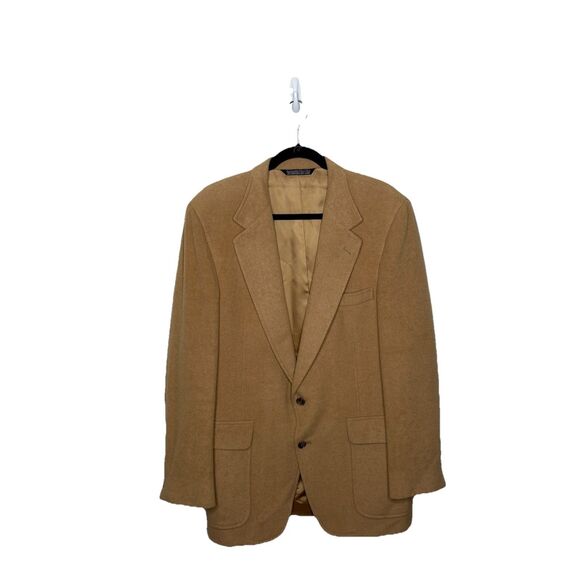 Club Room Tan Beige 100% Camel Hair sport coat jacket blazer No Size Tag Men’s - Picture 8 of 8